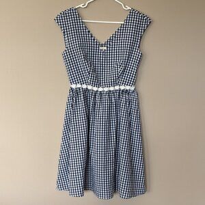 Navy Gingham Dress from Saturday Studios